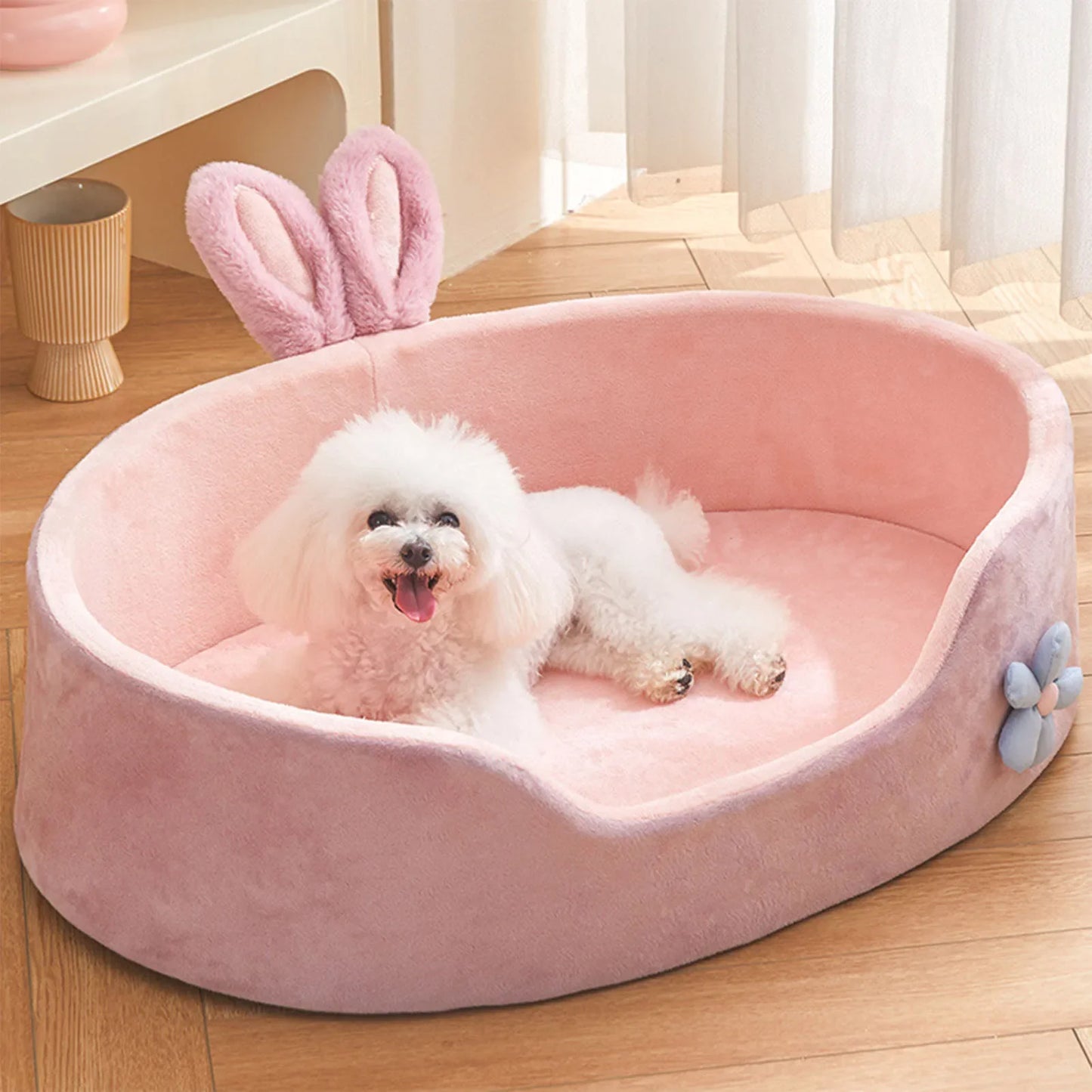 All-Season Cozy Cat Nest & Dog Bed - Washable Warm Pet Mat