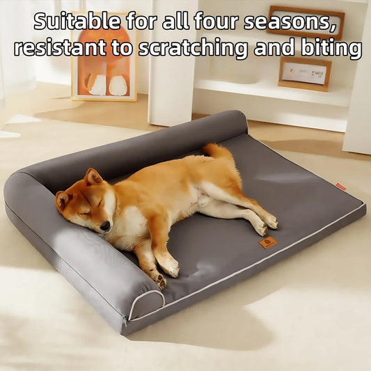 All-Season Orthopedic Pet Bed for Dogs & Cats - Scratch-Proof Washable