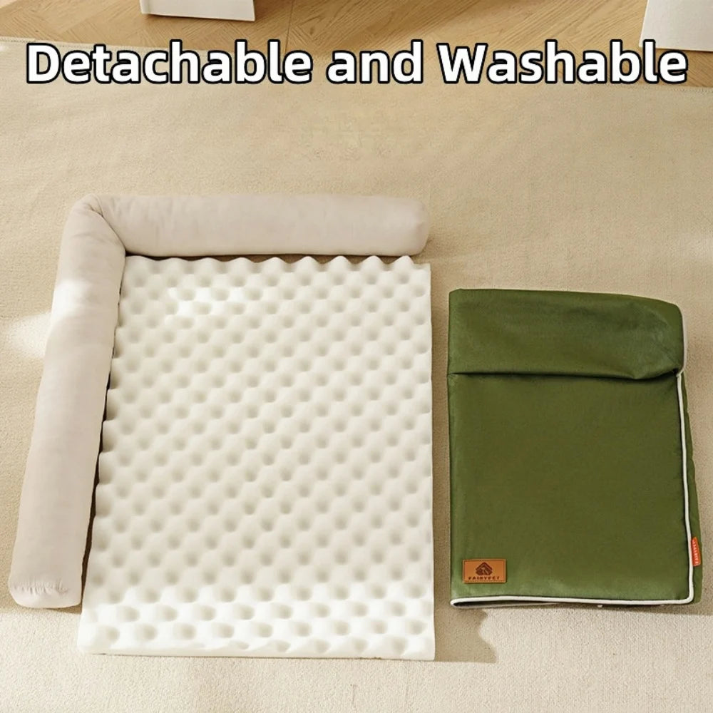 All-Season Orthopedic Pet Bed for Dogs & Cats - Scratch-Proof Washable